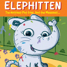 Elephitten chapter book cover illustration and design