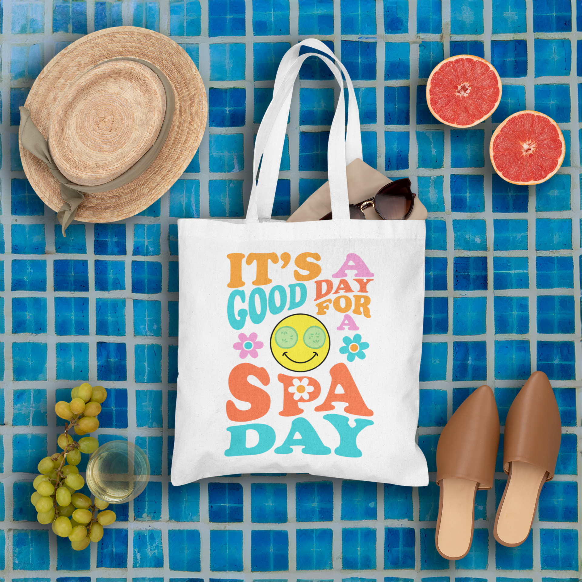 Cotton Tote Bag It's a good day for a spa day